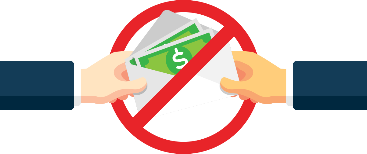 Unlawful payments are now allowed